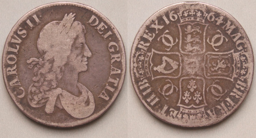 Charles II, 1664 crown Charles II, 1664 crown